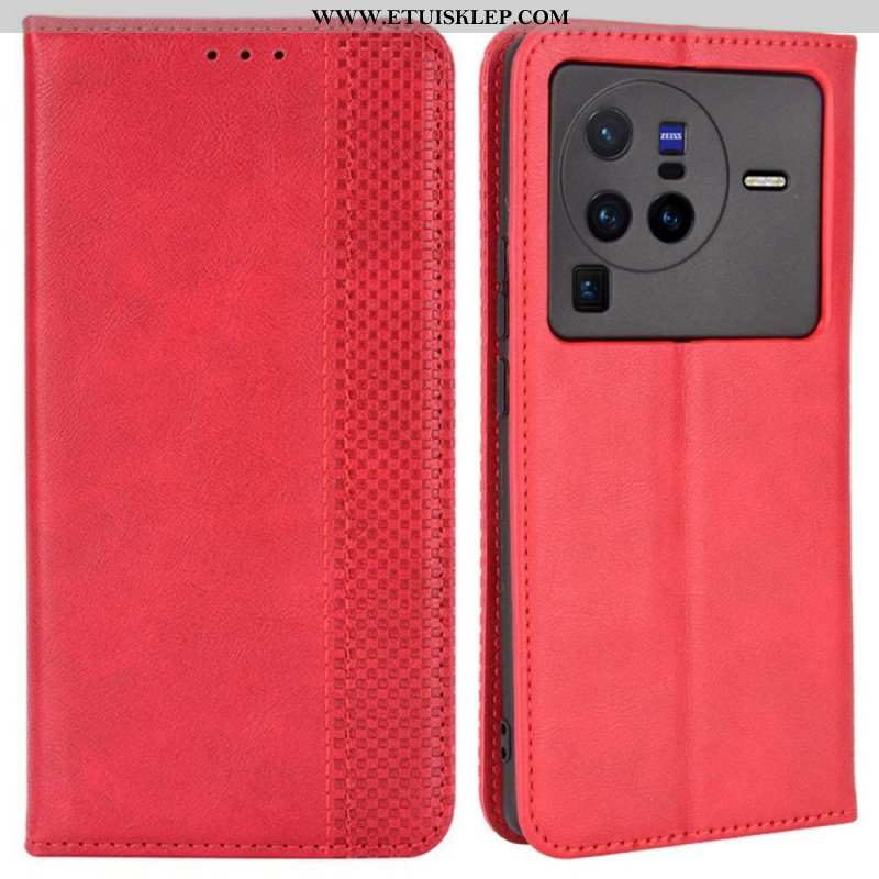 Etui Na Telefon do Vivo X80 Pro Etui Folio Stylizowany